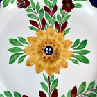 Vtg Villeroy   Boch Hand Painted Wallerfangen Dinner Plate Stick Spatter 9 5 