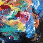  vibrant  14 x 14    Original Painting By Alexander Antanenka