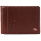 Alpine Swiss Mens Slimfold Wallet Rfid Safe Bifold Genuine Leather Id Window