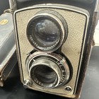 1964 Yashica A Twin Lens 6x6 Camera W  80mm 3 5 Yashikor Lens Used Works     