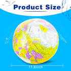 16 Inches Inflatable Globe Blow Up World Globe Pvc Earth Beach Ball Globe Toys F