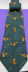 Walt Disney Catalog Tigger Silk Necktie Green-100 Acre Woods Korea 3 75  X 60 