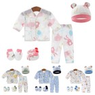 Newborn 0-3 Months T-shirt Top pants Set Baby Boy Girls Outfit Kids Clothes 5pcs