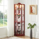 Glass Cabinet Lighted Corner Cabinet Glass Display With Lightwine Cabinet