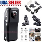 Mini Police Body Camera Hd 1080p Video Dvr Clip Ir Night Cam 8-hour Camcorder Us