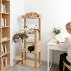 Multi-layer Large Cat Tree Wooden Cat Tower Platforms Cat Beds For Indoor Cats