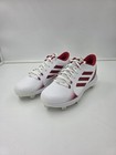 Women s 10 Adidas Purehustle 2 Low Softball Metal Cleat Red Maroon White H00986