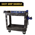 Rubbermaid Commercial Fg9t6600bla Structural Foam Utility Cart With Deep Lipped