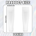 2 Pairs Shin Guard Sleeves  Pre Cut Soccer Sleeve Socks Football Basketball Leg 