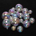 4 Sizes Iridescent Clear Plastic Ornaments For Crafts Diy Bubble Pot 18