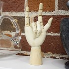 Wooden Hand Model  7  Art Mannequin Figure With Posable Fingers For Drawing
