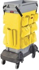 New Rubbermaid Commercial Yellow Garbage Can Caddy Bag Organizer 2032951