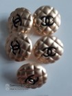 Chanel  Gold Button Stamped   5 Pc Bundle 20mm
