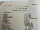 Original Wwii Air Combat Intelligence Report Secret 1943 Japanese Forces