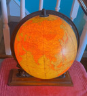 Vintage Atlas 12  Crams Imperial Terrestrial World Globe W  Flight Routes Legend