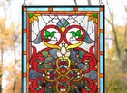 20 5 w X 34 75 h Tiffany Style Stained Glass Window Panel 