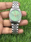 Vintage Citizen Automatic Men s Watch Refurbished Japanese Steel Day-date Green