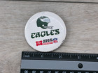 Vintage Philadelphia Eagles Helmet Miller Brewing Beer Sales Pin Pinback Button