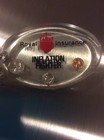 Vintage Royal Insurance Co Acrylic Key Chain Tag Miniature Penny Quarter Dime