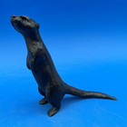 Artist David H Turner Signed Lost Wax Bronze Figurine Of An Otter