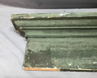 Antique Vtg Shabby Green 46  Door Header Exterior Window Pediment Old 661-25b