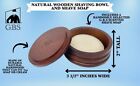 G b s Wooden Shaving Set  Synthetic Shaving Brush  Bowl W  Lid And Shave Soap