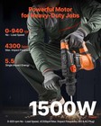Vevor Rotary Hammer Drill Corded Drills 1-1 4  4 Modes Sds-plus Chipping Hammers