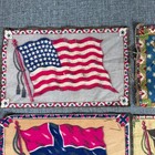 Antique Tobacco Flannel Felt Flags Lot Of 12   Persia   Norway  Mexico  France