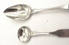 Coin Silver Salt   Coffee Spoons Worn Hallmarks With Monograms