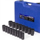 Stark Usa 22-pieces Socket Set 3 4  Drive Deep Sae Cr-mo Extension Bar Sliding