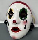 Vintage Uc gc Ceramic porcelain Harlequin Clown Mask 8   t X 6   w X 3 5   d
