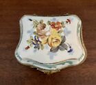Antique Hand Painted French Trinket Box