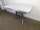 Small Mcm 1950 s Vintage Formica Kitchen Dining Room Table No Chairs -no Leaf