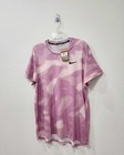 Nike Court Dri-fit Tie-dye Pink Tennis Shirt Fq2110-632 Men   s Size Large Nwt
