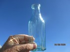 Antique C 1860s Western Spice Bottle   Crude Applied  Lip - Estate Find