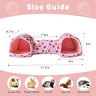 Guinea Pig Hideout Tunnel   hamster Bed Small Animal Hideaway Tube House Pink