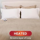 Sunbeam Full Sizeelectric Royal Luxe Microplush Heated Blanket  12 Heat Settings