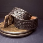 Bianchi Duty Belt  size 30   Waist Black Basket Weave Leather