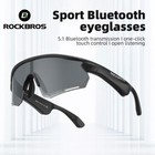 Rockbros Bluetooth Sunglasses Polarized Photochromic Running Driving Goggles