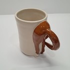 Vintage 1984 Studio Pottery Horse Mug Signed Diane Funny Novelty Handmade Cerami