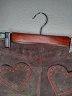 Vintage Girls Leather German Lederhosen Youth Kids Oktoberfest Shorts Heart B