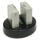 Wasabi Power Battery  2-pack  And Dual Charger For Canon Lp-e5