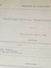 1910 Rr Document Crawford Mutual Telephone Company Meadville Pa Jamestown Ny 