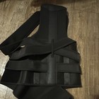 Black Posture Corrector Brace Back shoulder waist Adjustable Straps L Size