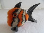 Steiff  Fish Wooly Miniature Orange With Button  Germany 837