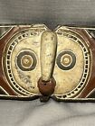 Novica Bwa Tribe African Butterfly Mask Wall Art Solid Wood Handmade Decor Vtg