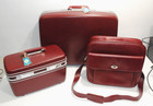 Samsonite Profile Luggage Burgundy Vintage