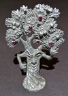 Comstock Cci Wizard Of Oz Pewter Figurine Angry Apple Tree Jeweled