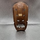 Primitive Tribale Oceania Wooden Mask Papua Nn D