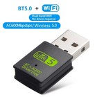 Usb Wifi Bluetooth Adapter 600mbps Dual Band 2 4 5ghz Wireless Network Receiver